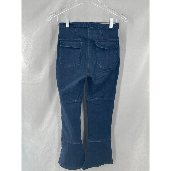 Rachel Comey 0 Jeans Pursue High Waist Crop Flare Pants Dark Wash - Picture 3 of 13